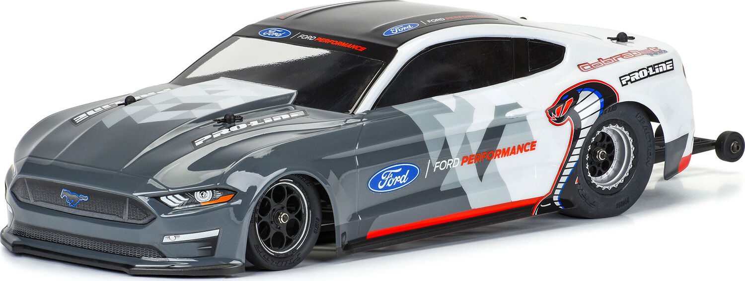 1/16 2021 Ford Mustang Cobra Jet Clear Body: Losi Mini Drag Car